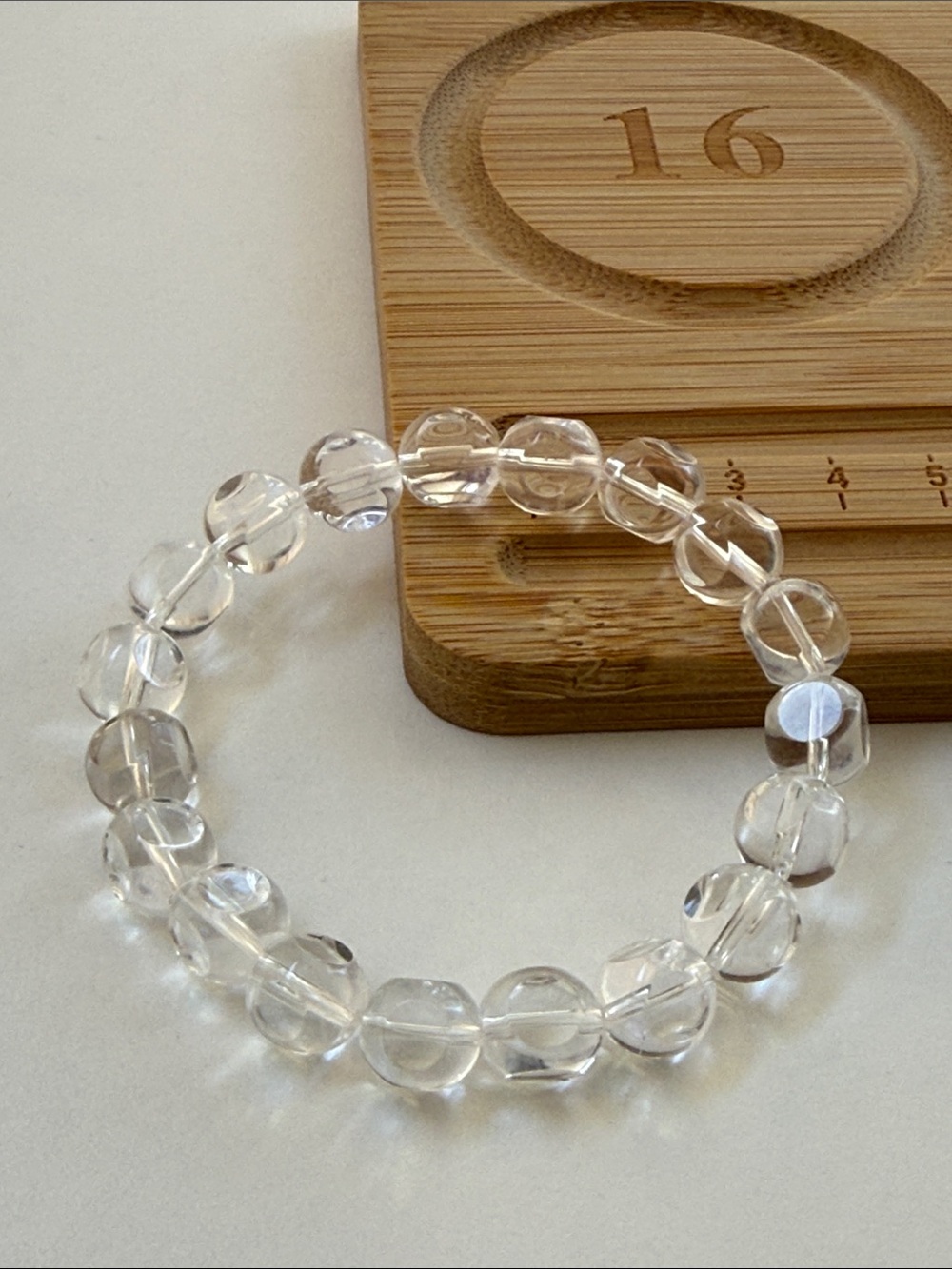 Clear Quartz bead bracelet